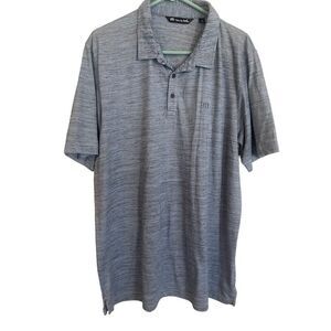 Travis Mathew Mens Bluish Gray Casual Collared Short Sleeve Golf Polo Shirt XXL